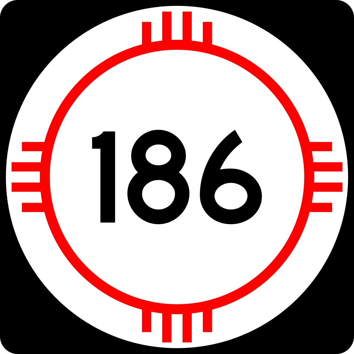 186. 186 Число. Number 186. 186 Год.