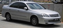 The facelift model of the Nissan Sentra N16, also marketed as the Nissan Sunny in Hong Kong, Singapore, Thailand and Sri Lanka. Nissan Sentra (N16) (first generation, second facelift) (front), Serdang.jpg