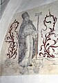 Fresco on the northern side of the nave depicting Saint Antonius