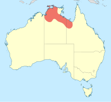 Nososticta fraterna Distribution map.svg