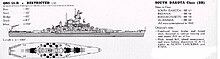 Recognition drawing of the South Dakota class ONI identification image South Dakota class battleship.jpg