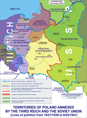 Polish areas annexed by Nazi Germany