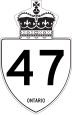 Highway 47 marker