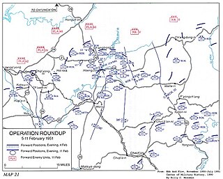 <span class="mw-page-title-main">Operation Roundup (1951)</span> Military operation during the Korean War