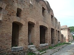 Remains of an apartment block from the early 2nd century AD near the center of the town