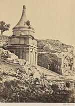 Thumbnail for File:Palestine Палестина. Гробница Авессалома(Absalom's Tomb) 1857 4497 t3e1fW.jpg