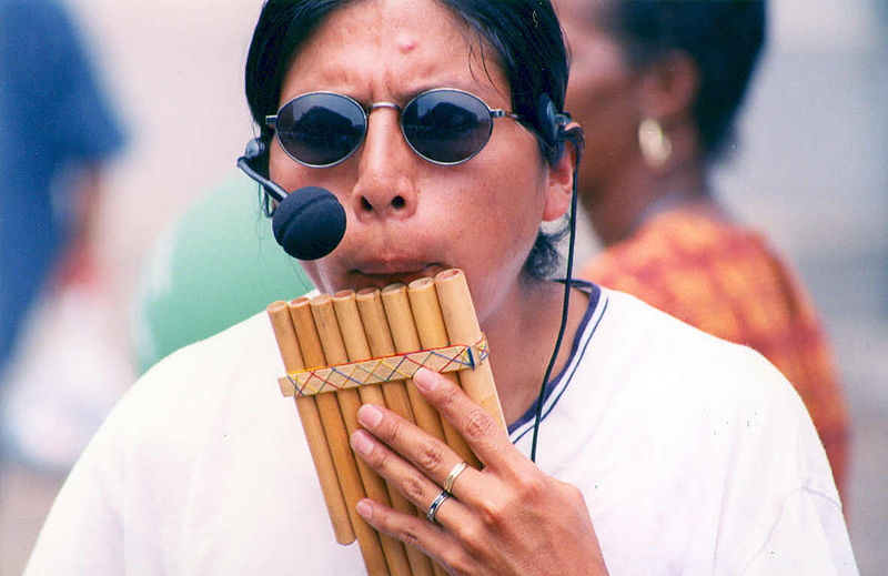 File:Pan flute played with microphone.jpg