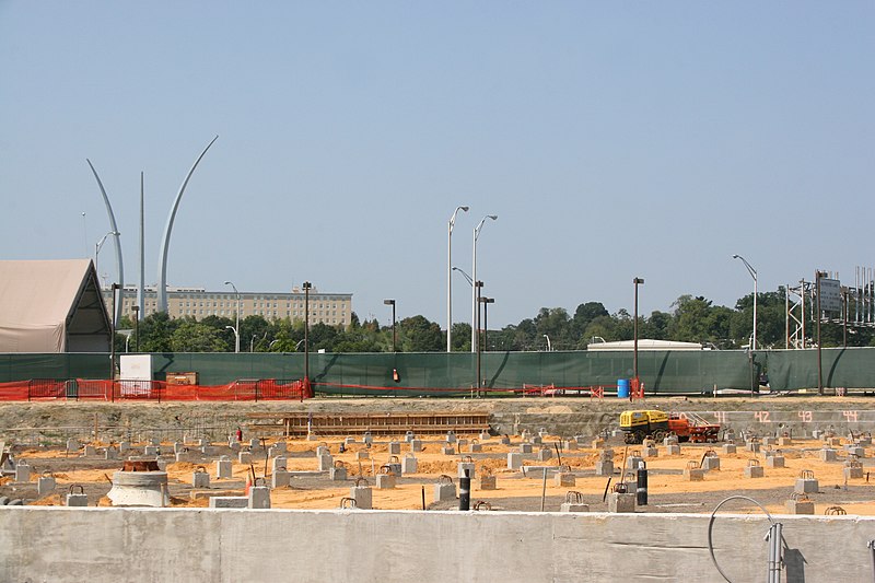 File:Pentagon memorial construction.jpg