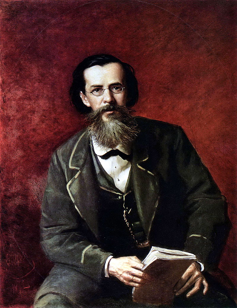 Portrait of Maykov by Vasily Perov