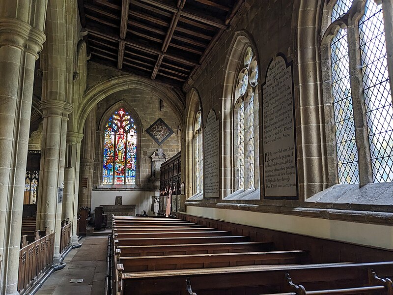 File:Pews in St John the Baptist church in Tideswell.jpg