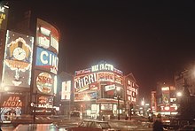 Piccadilly Circus in 1970 Photography by Victor Albert Grigas (1919-2017) Istanbul to London 3-70 March 1970 00387 (47702143251).jpg