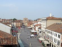 Vista di Piazza Ferretto a Mestre