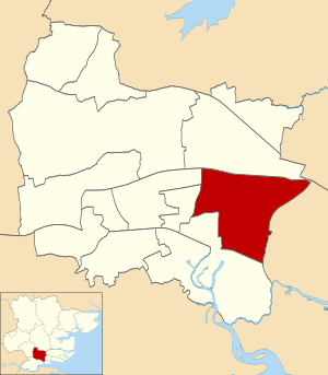 Location of Pitsea East ward