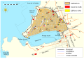 15世紀（1423年頃）のマルセイユの都市概略図