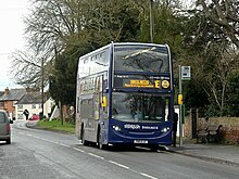 Nottingham City Transport Alexander Dennis Enviro400 bodied Scania N230UD in Gotham in March 2023 Please be on your bus behaviour - geograph.org.uk - 7422808.jpg