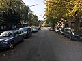 Poppenhusenstrasse, view towards Hufnerstrasse, in the center of the picture the Hufnerstrasse bridge