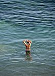 Bathing in the sea, Porto Covo