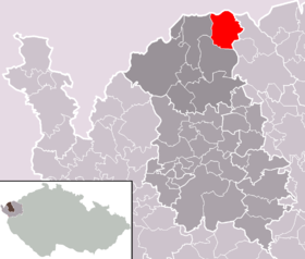 Poloha mesta Přebuz v rámci okresu Sokolov a správneho obvodu obce s rozšírenou pôsobnosťou Kraslice.