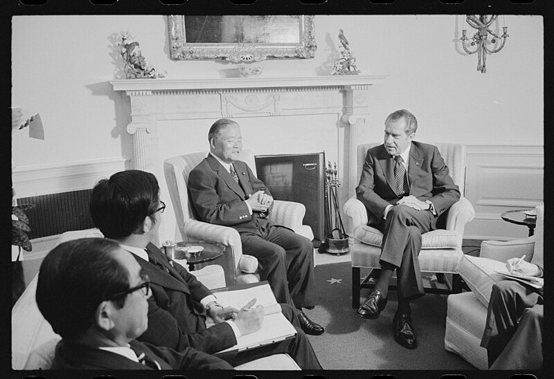 File:President Richard Nixon and Masayoshi Ōhira.jpg