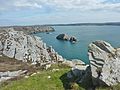 Les falaises entre la plage de Persig et la plage de Kerloc'h