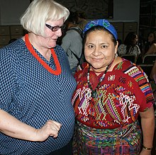 Magdalena Śniadecka-Kotarska i Rigoberta Menchú Tum