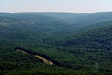 Taum Sauk Mountain is the highest point in Missouri. Proffit to Taum Sauk.jpg