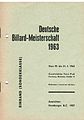 Deckblatt des Prospekts zur deutschen Meisterschaft 1963 in Homberg
