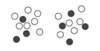 20 points with random cluster assignment