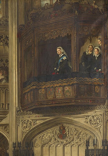 File:Queen Victoria in the Royal Closet, detail from William Powell Frith - The Marriage of the Prince of Wales, 10 March 1863 (cropped).JPG