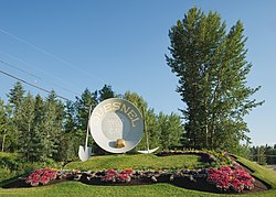 The Quesnel gold pan, claimed to be the largest in the world.