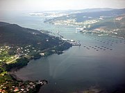 Vista da Ría de Vigo, na que se aprecia o exterior do espazo natural.