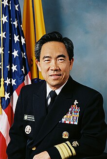 Kenneth P. Moritsugu was the first Asian American Surgeon General of the US. RADM Kenneth P. Moritsugu, USPHSCC.jpg