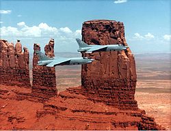 VFP-206 RF-8Gs over Monument Valley in 1985 RF-8G Crusaders of VFP-206 in Monument Valley 1985.jpg