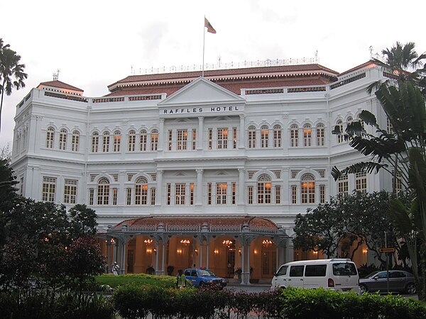 One of Swan and Maclaren's most prominent projects was the Raffles Hotel, now a national monument.