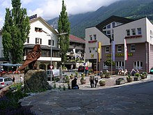 Der Rauterplatz mit dem gleichnamigen Hotel