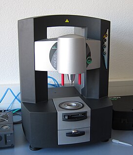 <span class="mw-page-title-main">Rheometer</span> Scientific instrument used to measure fluid flow (rheology)