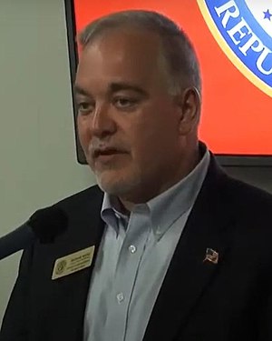 Richard Woods at Cobb County GOP Breakfast (cropped).jpg