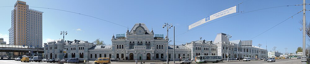 Панорама пассажирского терминала Рижского вокзала. 2008 год.