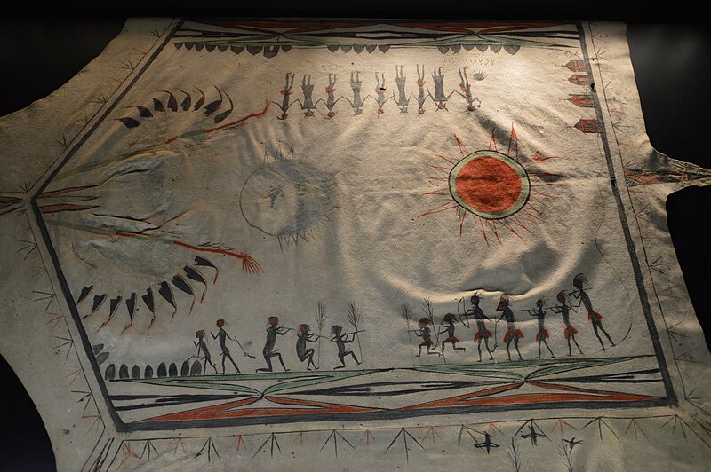 File:Robe dite aux trois villages, Qwapah, Arkansas, Musée du quai Branly.jpg