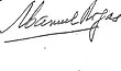 semnătura lui Manuel Rojas