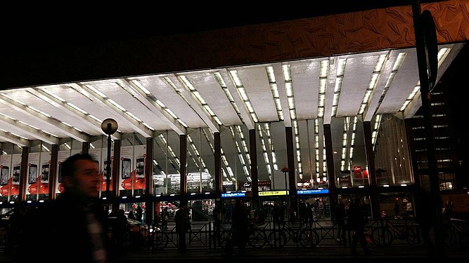 Infront of Rome Termini railway station