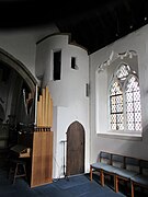 Rood loft stair turret, All Saints, Brenchley.jpg
