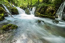 The flow of White Drin further downstream