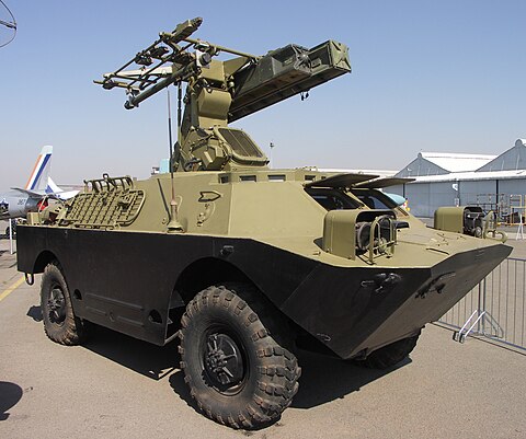 FAPLA 9K31 Strela-1 air defence system captured by the SADF during Operation Askari.