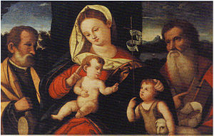 Sainte famille avec saint Jérôme (andrea previtali) .jpg