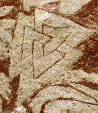 The valknut symbol has its most discovered examples on Gotland