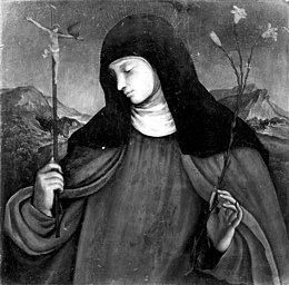 Simone Martini (1284 - 1344), freska; Sveta Klara Asiška