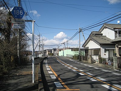 埼玉県道186号毛呂停車場鎌北湖線