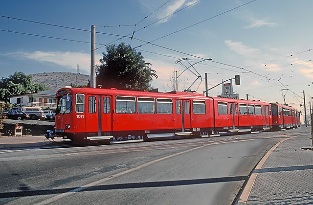 San Diego Trolley in 1982, about six months after opening