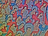 Buddhist frescos in Saspol caves / Ladakh, India